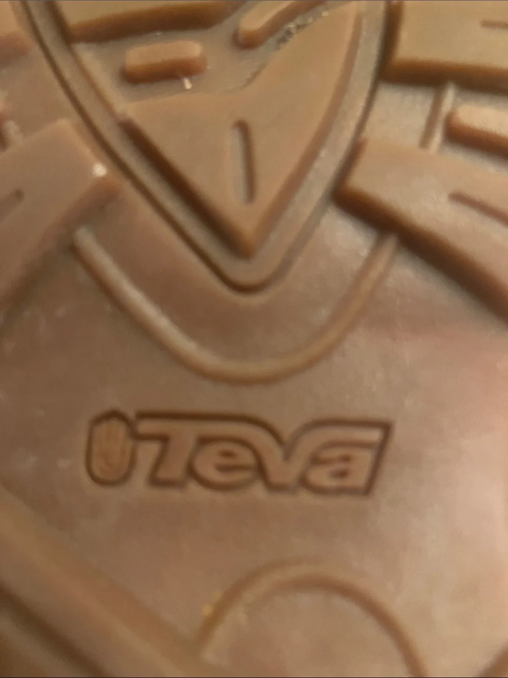 Teva Brown Rubber Tread Sandal Sole